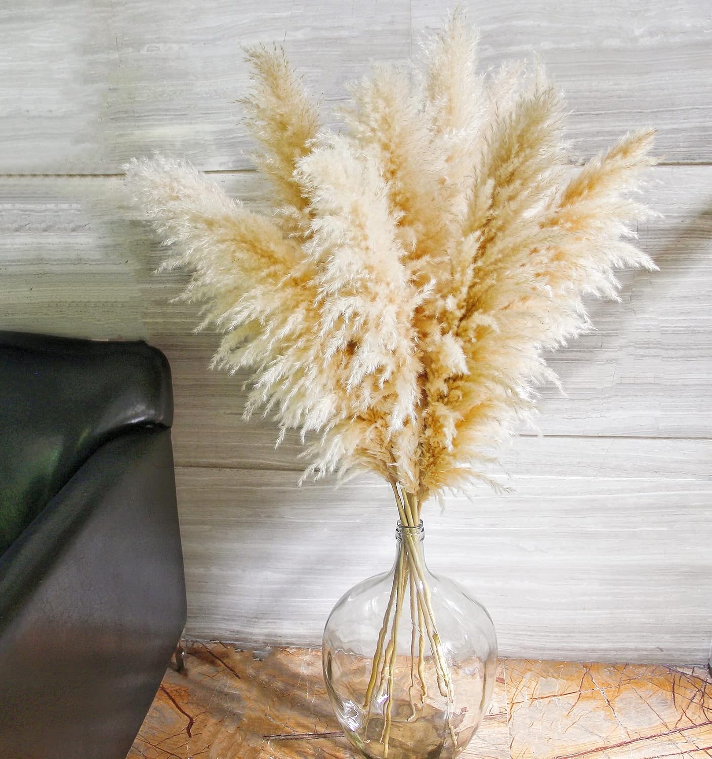 10 stems 46 inch Tall Dried Pampas Grass