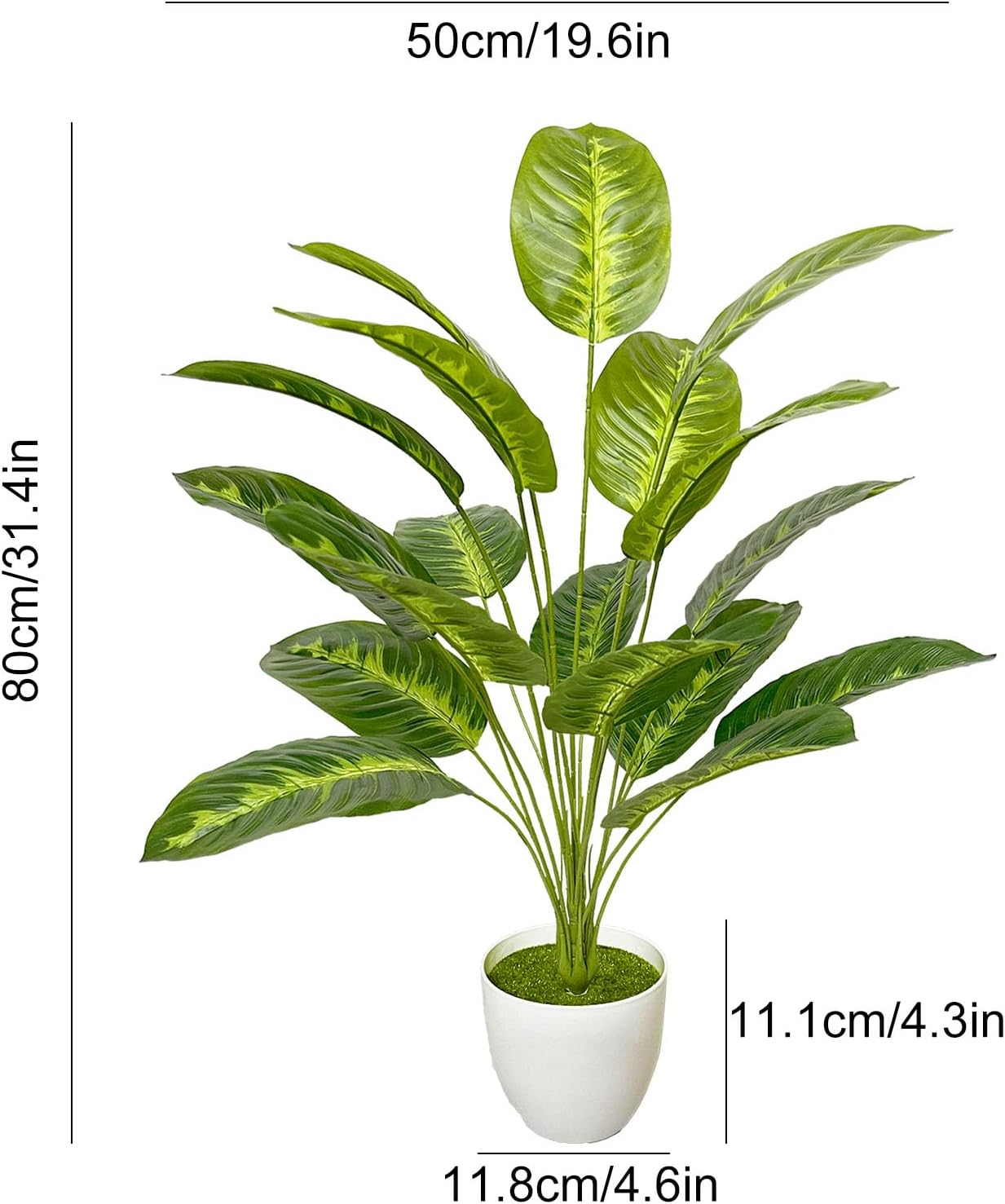 31 inch Artificial Potted Monstera Tree Trees Plants