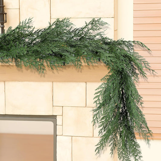 6 ft Artificial Cedar Christmas Garland Real Touch