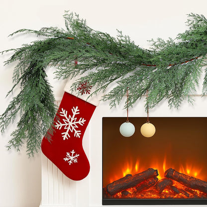 6 ft Artificial Cedar Christmas Garland Real Touch