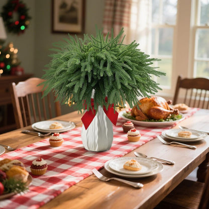12 pcs 18 inch Real Touch Norfolk Pine