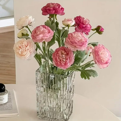 4 pcs Artificial Austin Rose Bouquet Set Dried