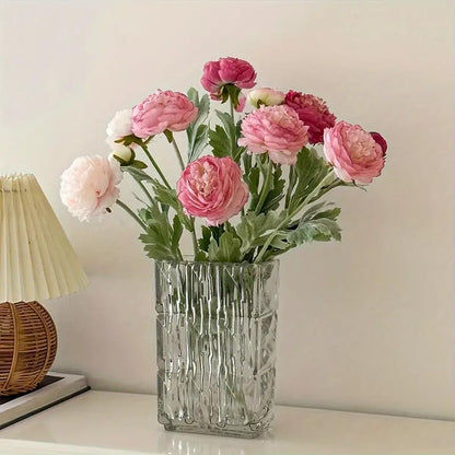 4 pcs Artificial Austin Rose Bouquet Set Dried