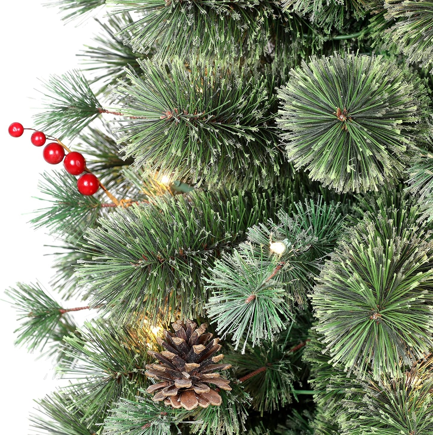 4.5 ft Prelit Artificial Christmas Tree Led Holiday