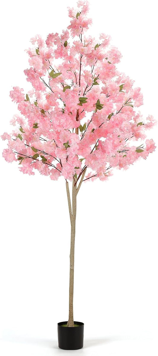 6 ft Artificial Cherry Blossom Tree Pink Silk