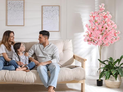 6 ft Artificial Cherry Blossom Tree Pink Silk
