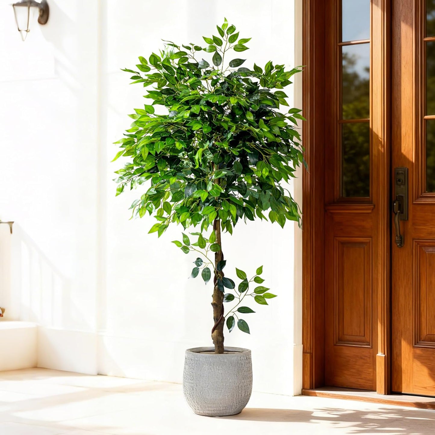5 ft Artificial Ficus Tree Potted Trees Plants