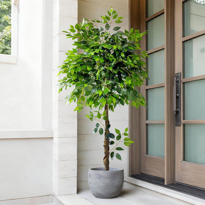 5 ft Artificial Ficus Tree Potted Trees Plants