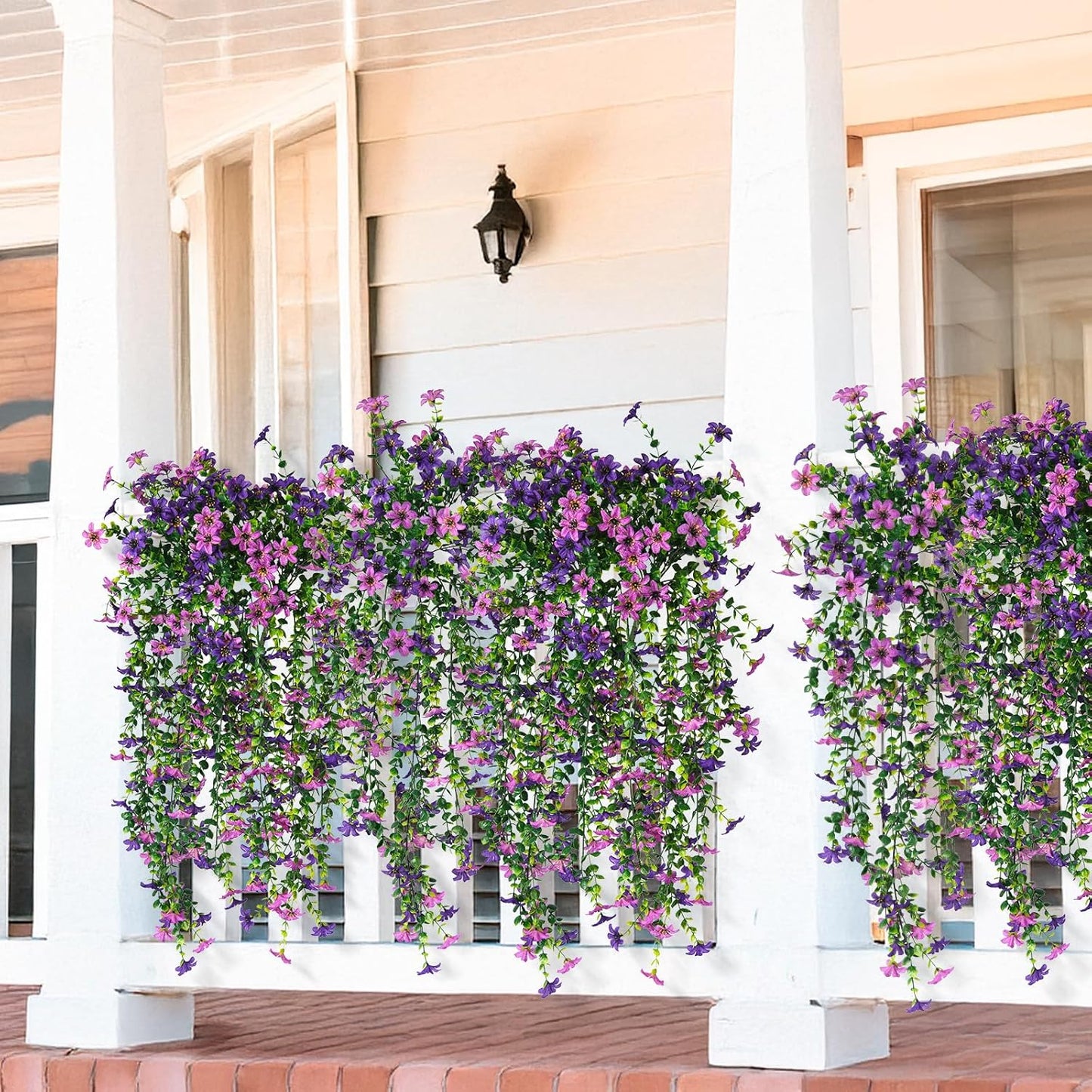 2 pcs Artificial Hanging Flowers Eucalyptus Leaves Home