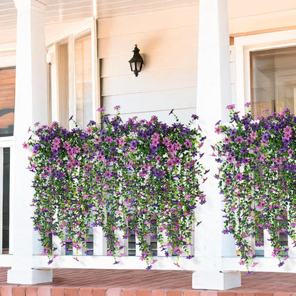 2 pcs Artificial Hanging Flowers Eucalyptus Leaves Home