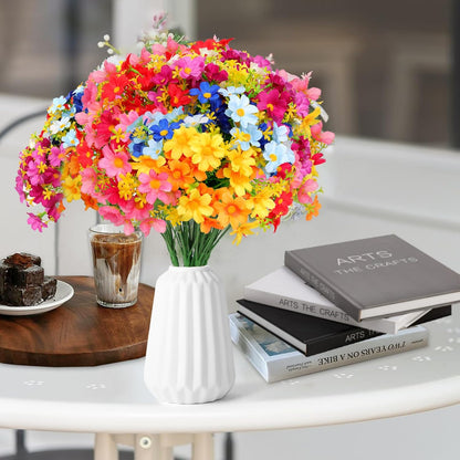 Fumwase Artificial Silk Flowers Decor Indoor Outdoor Holiday