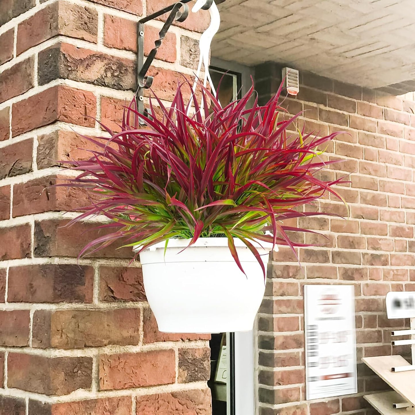 28 bundles Artificial Outdoor Plants Resistant Grass UV