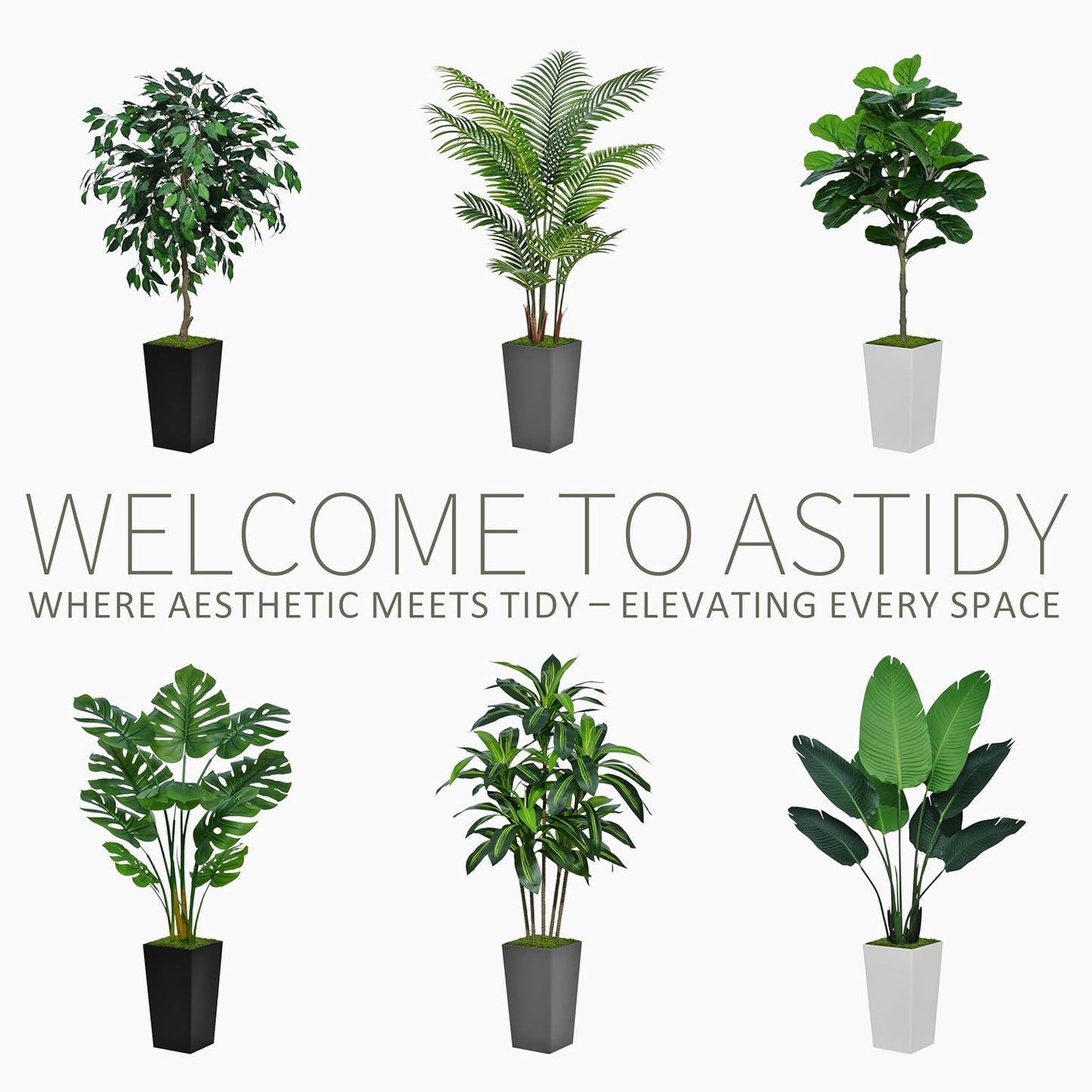 5 ft Artificial Palm Tree Tall Black Home