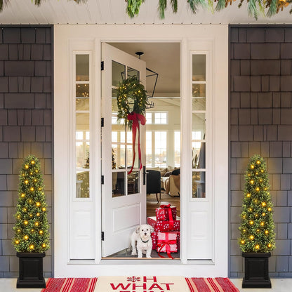 3.5 ft Boxwood Outdoor Topiary Set Tall Topiaries