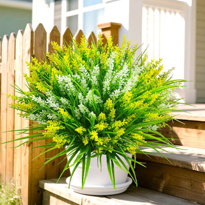 20 pcs Artificial Plants Outdoor Flowers Resistant UV