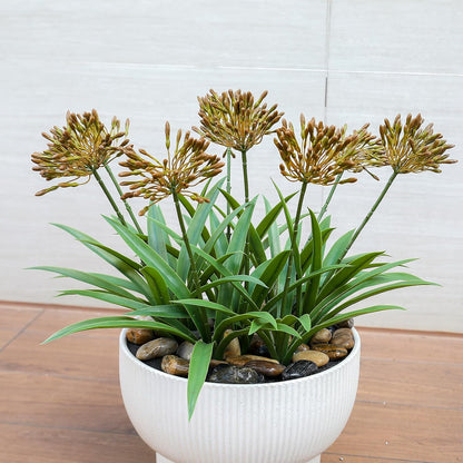 8 bundles 18.9 inch Large Artificial Agapanthus Flowers