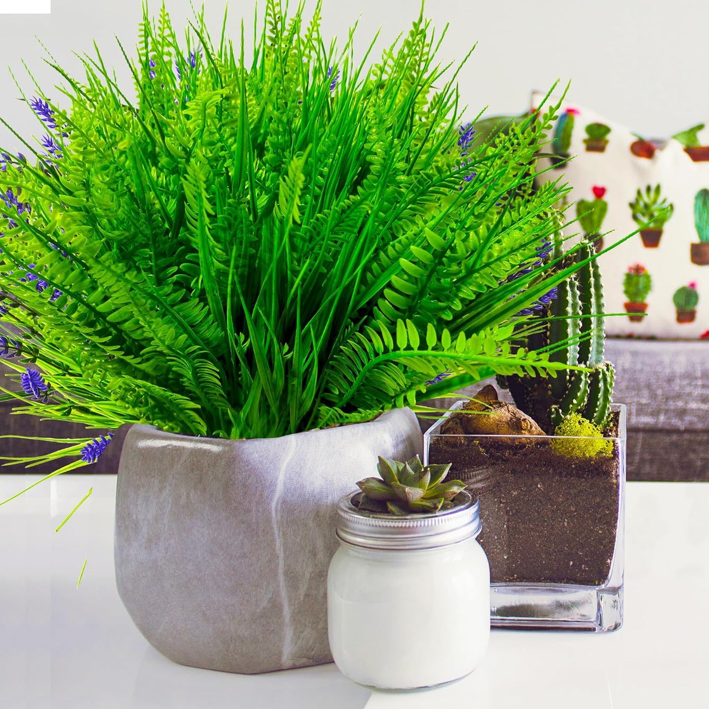 22 bundles Artificial Plants Outdoor Resistant UV Greenery