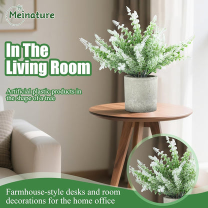 3 pack Artificial Lavender Plants Biodegradable Pots Home