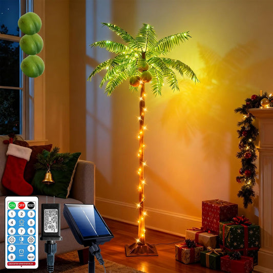 5 ft Ledido Christmas Palm Tree Trees Artificial