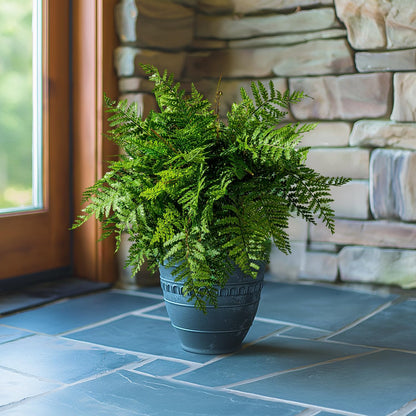 4 pcs Artificial Boston Ferns Resistant Large UV