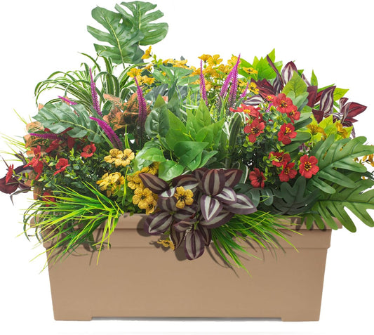 20 pcs Resistant Artificial Plants Shrubs Outdoor UV