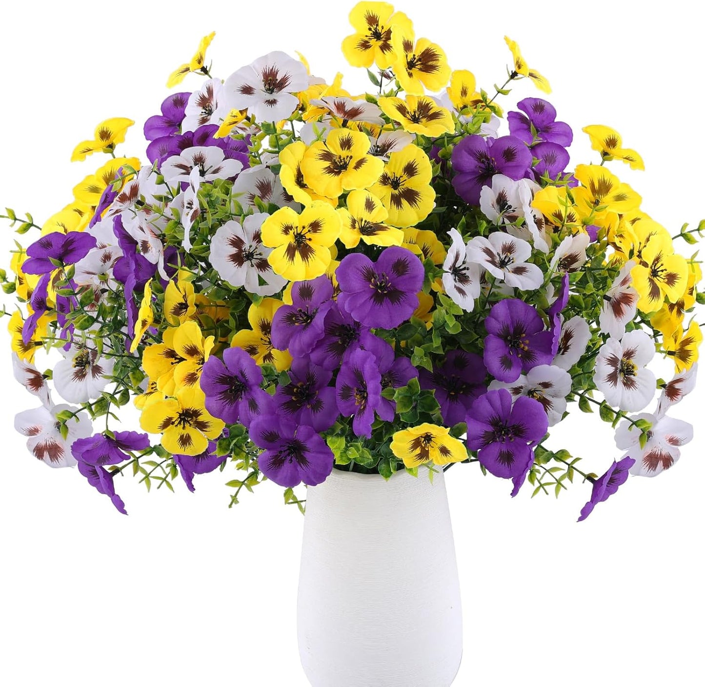 12 pcs Artificial Pansy Flowers Home Kitchen Decor