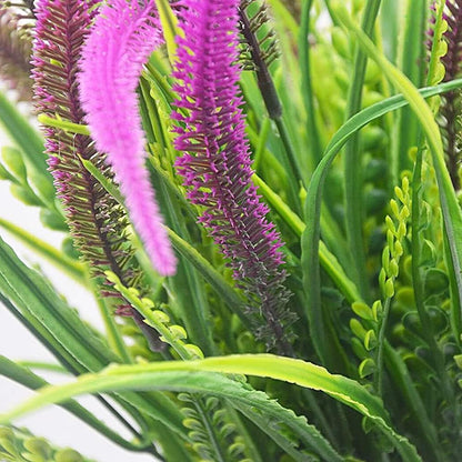 8 Pcs Outdoor Plastic Plants UV Resistant Porch