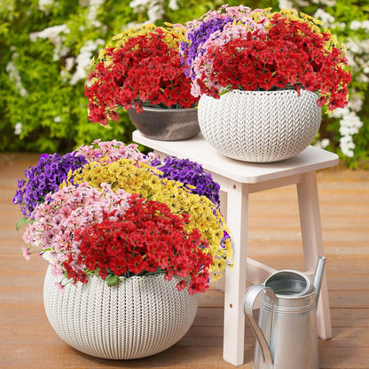 22 Bundles Outdoor Silk Plants UV Resistant Porch