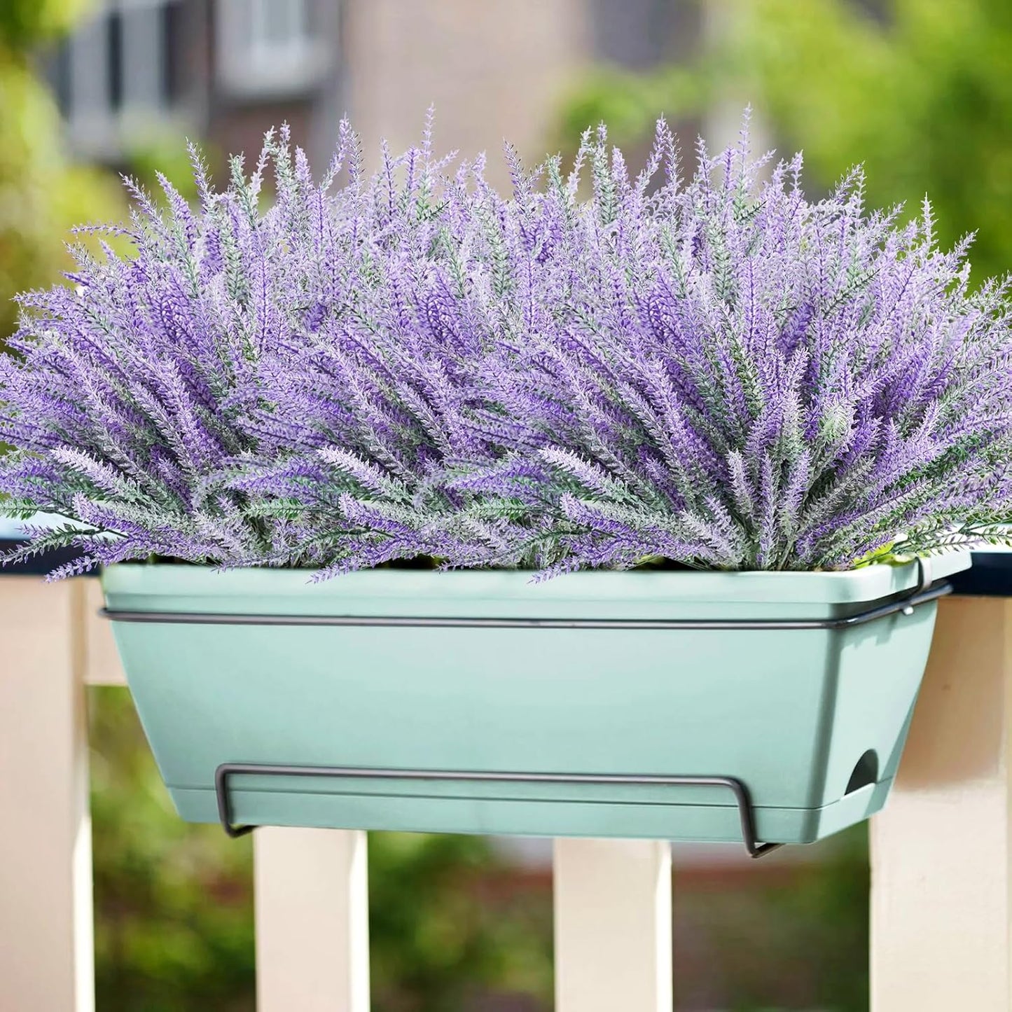 30 bundles Artificial Lavender Outdoor Plants Resistant UV
