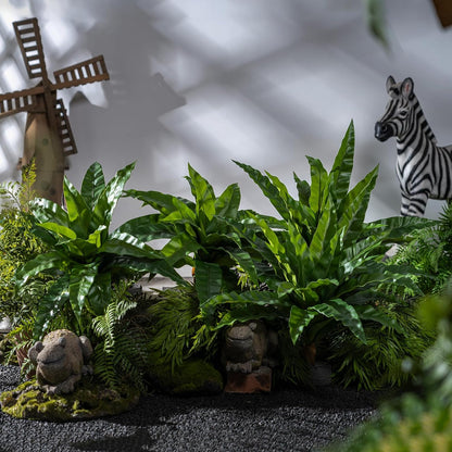 4 pcs Artificial Bird Nest Fern Stems Greenery