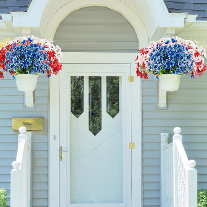 22 Bundles Outdoor Silk Plants UV Resistant Porch