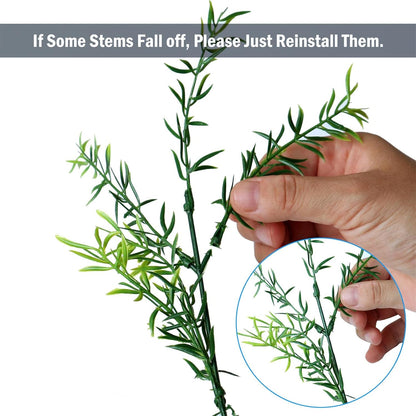 18 pcs Outdoor Artificial Plants Resistant Greenery UV
