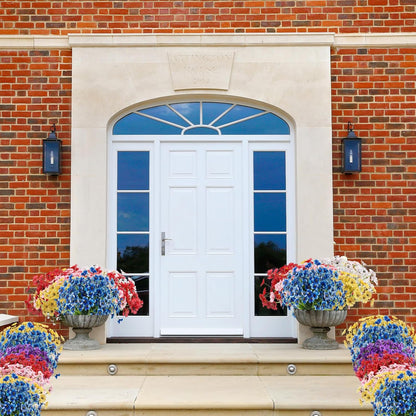 22 Bundles Outdoor Silk Plants UV Resistant Porch