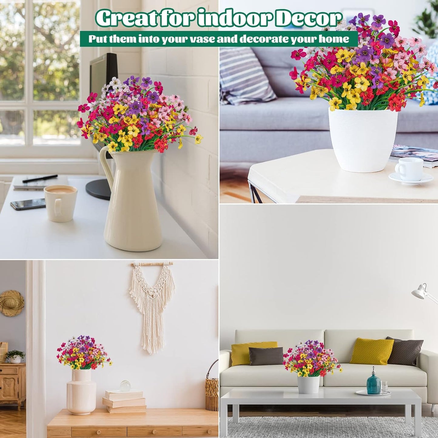 24 Pcs UV Resistant PE Shrubs Porch Window