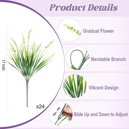 24 pcs Resistant Artificial Outdoor Plants Monkey UV