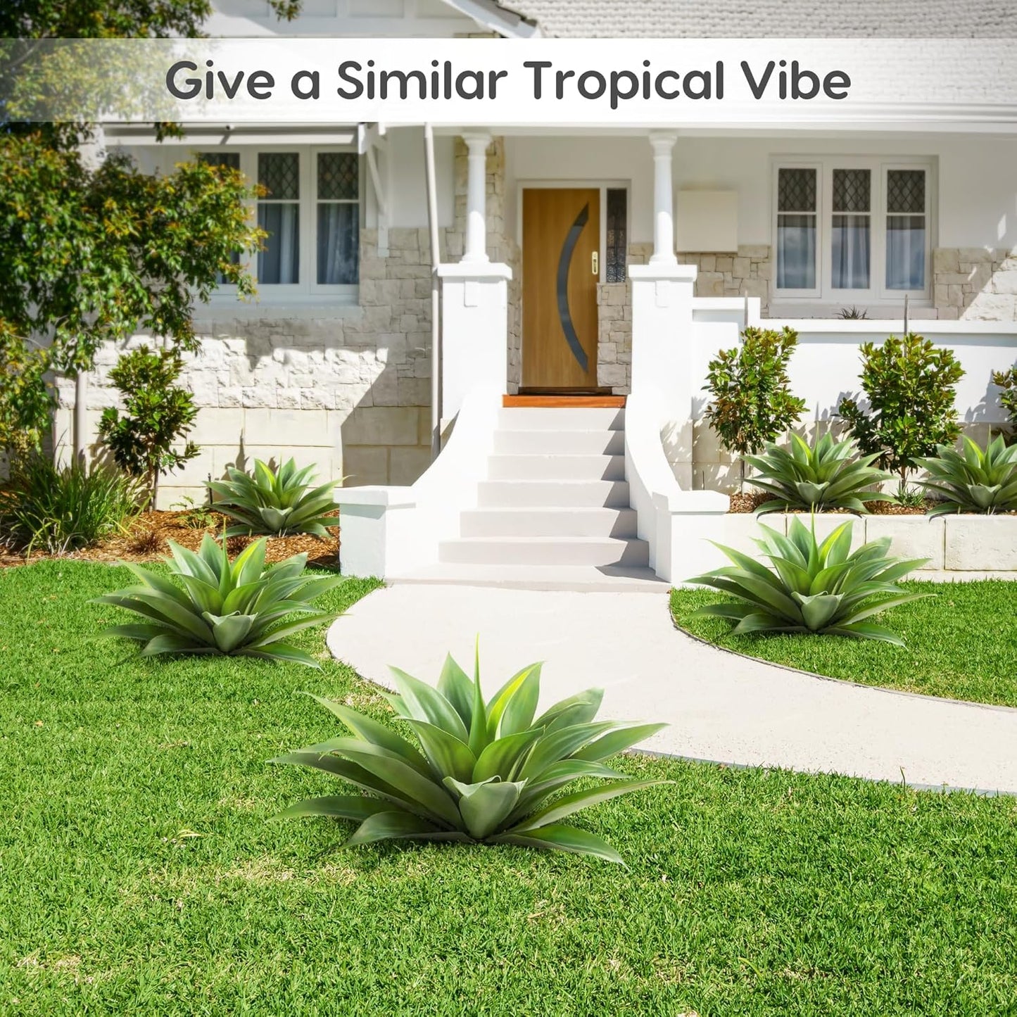 22 inch Artificial Agave Plant Stems Resistant UV