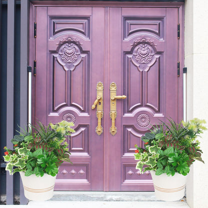 25 pcs Artificial Boxwood Stems Resistant Greenery UV