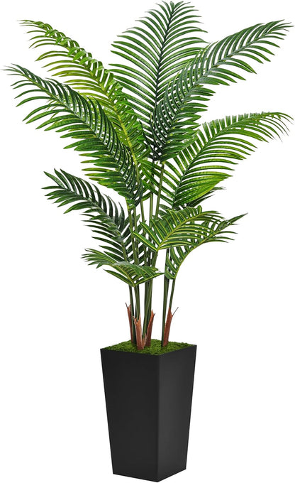 5 ft Artificial Palm Tree Tall Black Home