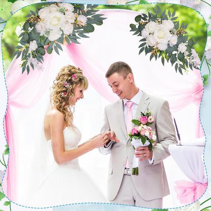 2 pack Wedding Arch Decorations Reusable Artificial Hanging