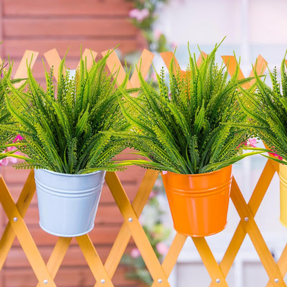 12 bundles Artificial Boston Ferns Flowers Home Kitchen