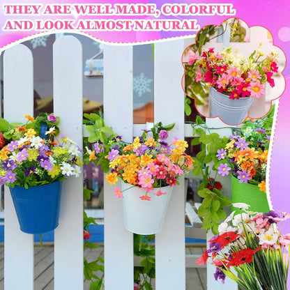 100 Bundles Lyrow Violet Silk Plants UV Porch