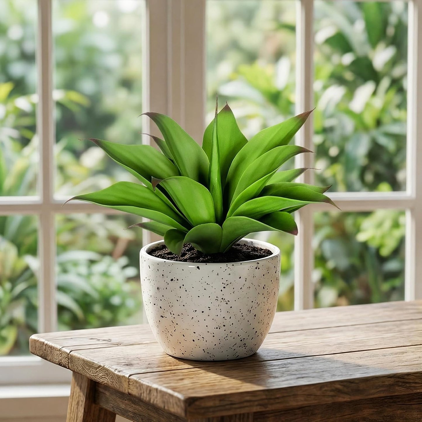 2 pack Artificial Agave Plants Resistant Succulents UV