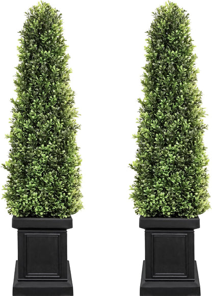 3.5 ft Boxwood Outdoor Topiary Set Tall Topiaries