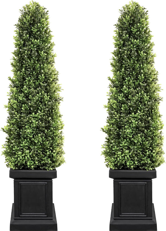 3.5 ft Boxwood Outdoor Topiary Set Tall Topiaries