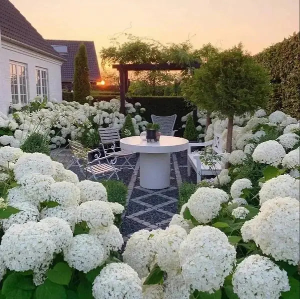 Outdoor Artificial Hydrangea Flowers Silk Blooms Decor Indoor