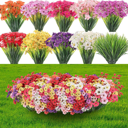 100 Bundles Lyrow Violet Silk Plants UV Porch