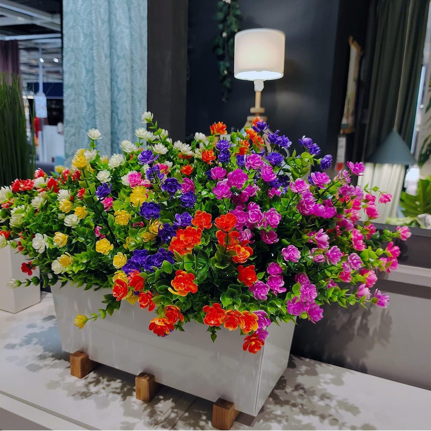 21 Bundles PE Plants UV Resistant Porch Garden