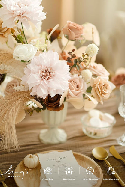 Ling Moment Flowers Box Artificial Greenery Stems Foam