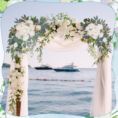 2 pack Wedding Arch Decorations Reusable Artificial Hanging