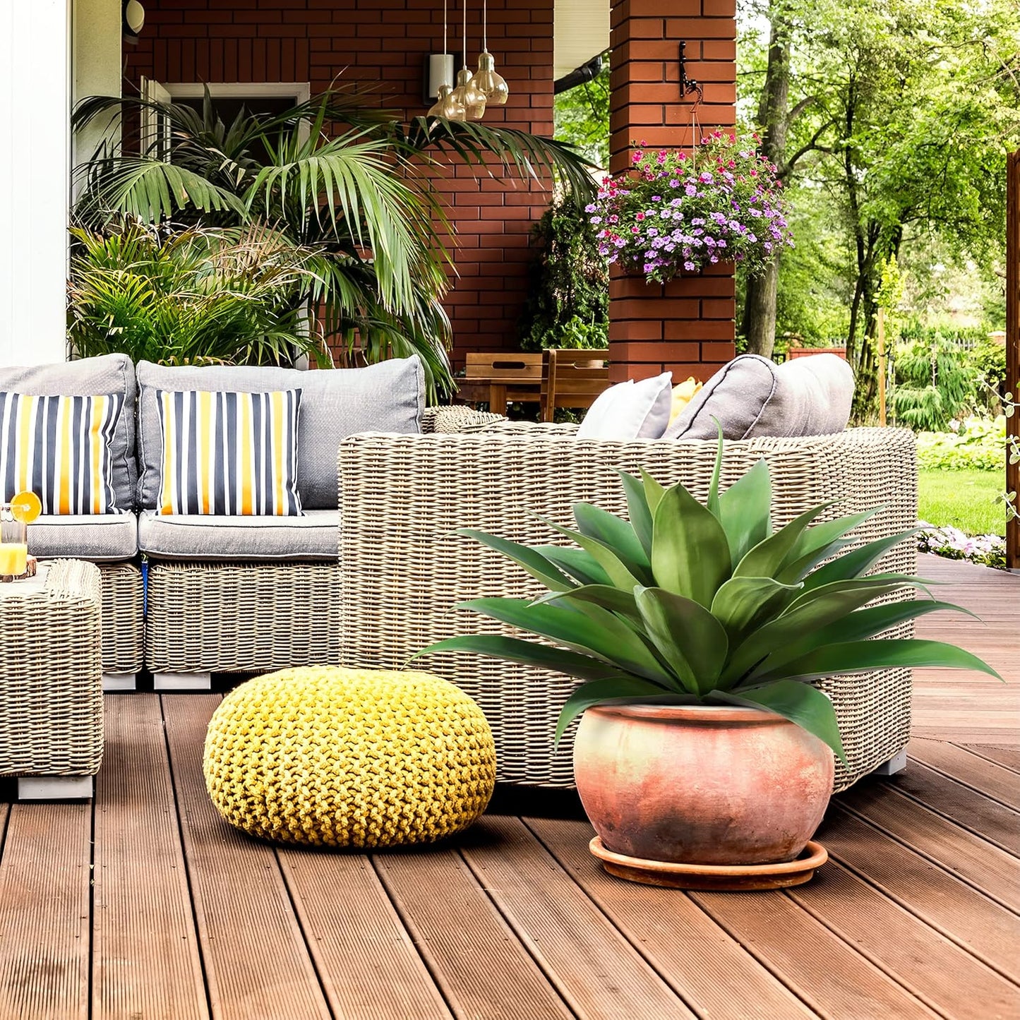 28 inch Large Artificial Agave Succulent Plant Greenery